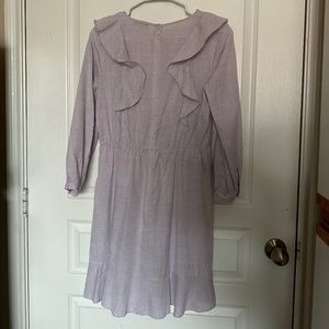 Light Purple Long Sleeve Dress